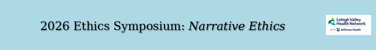 2026 Ethics Symposium: Narrative Ethics Banner